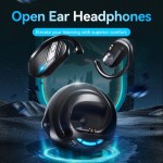 Наушники гарнитура вкладыши Bluetooth 5.3 ІРX4 TWS Vention OpenBeat O12 Black (NBUB0)