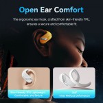 Наушники гарнитура вкладыши Bluetooth 5.3 ІРX4 TWS Vention OpenBeat O12 White (NBUW0)