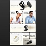 Наушники гарнитура вкладыши Bluetooth 5.3 ІРX5 TWS Vention OpenBeat O11 Beige (NBPN0)