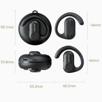Наушники гарнитура вкладыши Bluetooth 5.3 ІРX5 TWS Vention OpenBeat O11 Black (NBPB0)