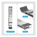 Подставка для ноутбука Vention Laptop X-type Stand Aluminum Alloy Silver (KDMI0)