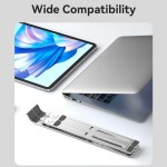 Подставка для ноутбука Vention Laptop X-type Stand Aluminum Alloy Silver (KDMI0)