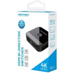 Свитч Vention 2 in 1 HDMI-HDMI 2.0 UHD 4K 60Hz 3D HDCP 1080P Black (AKOB0)