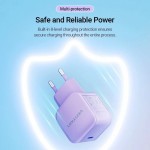Сетевое зарядное устройство Vention 1Type-C 20W 3A PD3.0 QC3.0 Purple (FEJV0-EU)