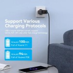 Сетевое зарядное устройство Vention 1USB 1Type-C PD 38W 3A QC3.0 Black (FBIB0-EU)