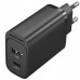 Сетевое зарядное устройство Vention 1USB 1Type-C PD 38W 3A QC3.0 Black (FBIB0-EU)