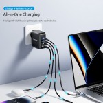 Сетевое зарядное устройство Vention 1USB 3Type-C GaN PD 140W 3A PPS PD3.1+QC3.0 White (FEIW0-EU)