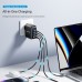 Сетевое зарядное устройство Vention 1USB 3Type-C GaN PD 140W 3A PPS PD3.1+QC3.0 White (FEIW0-EU)