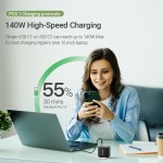 Сетевое зарядное устройство Vention 1USB 3Type-C GaN PD 140W 3A PPS PD3.1+QC3.0 White (FEIW0-EU)