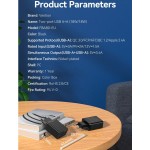 Сетевое зарядное устройство Vention 2USB 36W 3A QC3.0 Black (FBAB0-EU)