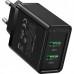 Сетевое зарядное устройство Vention 2USB 36W 3A QC3.0 Black (FBAB0-EU)