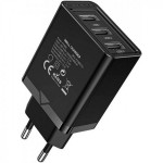 Сетевое зарядное устройство Vention 3USB 12W 3A Black (FEAB0-EU)