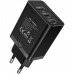Сетевое зарядное устройство Vention 3USB 12W 3A Black (FEAB0-EU)