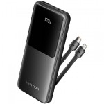 УМБ Vention 10000mAh PD 22.5W 3A 1Type-C 2USB Built-in Black (FHOB0)