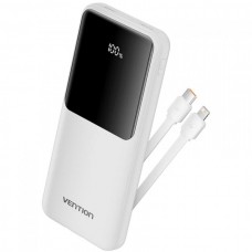 УМБ Vention 10000mAh PD 22.5W 3A 1Type-C 2USB Built-in White (FHOW0)