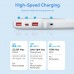 УМБ Vention 10000mAh PD 22.5W 3A 1Type-C 2USB QC3.0 LED Display Black (FHKB0)
