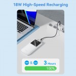 УМБ Vention 10000mAh PD 22.5W 3A 1Type-C 2USB QC3.0 LED Display Black (FHKB0)