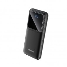 УМБ Vention 10000mAh PD 22.5W 3A 1Type-C 2USB QC3.0 LED Display Black (FHKB0)