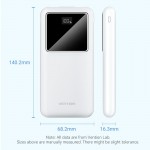 УМБ Vention 10000mAh PD 22.5W 3A 1Type-C 2USB QC3.0 LED Display White (FHKW0)
