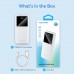 УМБ Vention 10000mAh PD 22.5W 3A 1Type-C 2USB QC3.0 LED Display White (FHKW0)