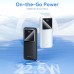 УМБ Vention 10000mAh PD 22.5W 3A 1Type-C 2USB QC3.0 LED Display White (FHKW0)