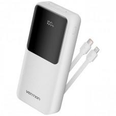 УМБ Vention 20000mAh PD 22.5W 3A 1Type-C 2USB Built-in White (FHPW0)