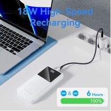УМБ Vention 20000mAh PD 22.5W 3A 1Type-C 2USB PD+QC 3.0 LED Display Black (FHLB0)