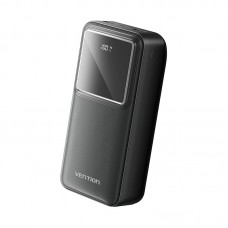 УМБ Vention 20000mAh PD 22.5W 3A 1Type-C 2USB PD+QC 3.0 LED Display Black (FHLB0)