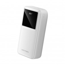 УМБ Vention 20000mAh PD 22.5W 3A 1Type-C 2USB PD+QC 3.0 LED Display White (FHLW0)