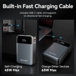 УМБ Vention 20000mAh PD 65W 3A 1Type-C 2USB PD+QC3.0 Built-in LED Display Black (FHYB0)