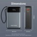 УМБ Vention 20000mAh PD 65W 3A 1Type-C 2USB PD+QC3.0 Built-in LED Display Black (FHYB0)