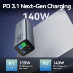 УМБ Vention 27000mAh PD 140W 5A 2Type-C 1USB PD3.1+QC3.0 LED Display Gray (FHVH0)