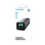 УМБ Vention 27000mAh PD 140W 5A 2Type-C 1USB PD3.1+QC3.0 LED Display Gray (FHVH0)