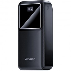 УМБ Vention 30000mAh PD 22.5W 3A 1Type-C 2USB PD+QC3.0 LED Display Black (FHMB0)