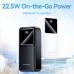УМБ Vention 30000mAh PD 22.5W 3A 1Type-C 2USB PD+QC3.0 LED Display Black (FHMB0)