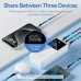 УМБ Vention 30000mAh PD 22.5W 3A 1Type-C 2USB PD+QC3.0 LED Display Black (FHMB0)