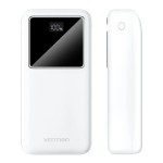 УМБ Vention 30000mAh PD 22.5W 3A 1Type-C 2USB PD+QC3.0 LED Display White (FHMW0)