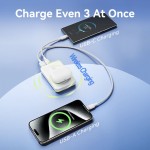 УМБ Vention Magnetic Qi Wireless 10000mAh PD 22.5W 3A 1Type-C 1USB PD+QC 3.0 LED Display Black (FHTB0)