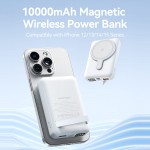 УМБ Vention Magnetic Qi Wireless 10000mAh PD 22.5W 3A 1Type-C 1USB PD+QC 3.0 LED Display Black (FHTB0)
