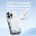 УМБ Vention Magnetic Qi Wireless 10000mAh PD 22.5W 3A 1Type-C 1USB PD+QC 3.0 LED Display Black (FHTB0)