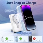 УМБ Vention Magnetic Qi Wireless 10000mAh PD 22.5W 3A 1Type-C 1USB PD+QC 3.0 LED Display Black (FHTB0)