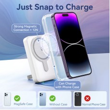 УМБ Vention Magnetic Qi Wireless 10000mAh PD 22.5W 3A 1Type-C 1USB PD+QC 3.0 LED Display Black (FHTB0)