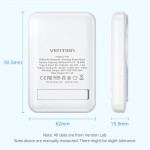 УМБ Vention Magnetic Qi Wireless 5000mAh PD 20W 3A 1Type-C Light Indicator White (FHSW0)