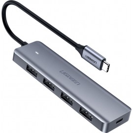 USB HUB 4USB 3.0 USB-USB 0.15m CM219 Ugreen Space Gray