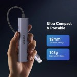 USB HUB Ugreen 9 in 1 USB 3.0 3USB 1Type-C USB-RJ45 1000M Ethernet CM475 Gray