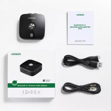 Адаптер Bluetooth Ugreen Bluetooth Audio Receiver 5.1 with 3.5мм-2RCA CM106 Black