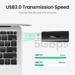 Адаптер USB-SD 3.0 карт 2 слота 5 Гбіт CM264 Ugreen Black