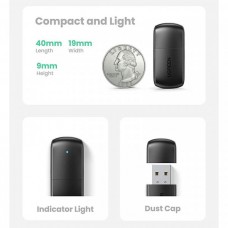 Адаптер Wi-Fi Ugreen AC650 11ac Dual-Band USB 2.0 CM448 Black
