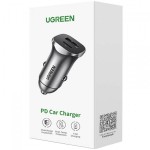 Автомобильное зарядное устройство Ugreen 1USB 1Type-C 30W 3A QC 4.0 EC305 Gray