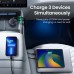 Автомобильное зарядное устройство Ugreen 1USB 2Type-C 130W 5A QC 3.0 CD293 Black